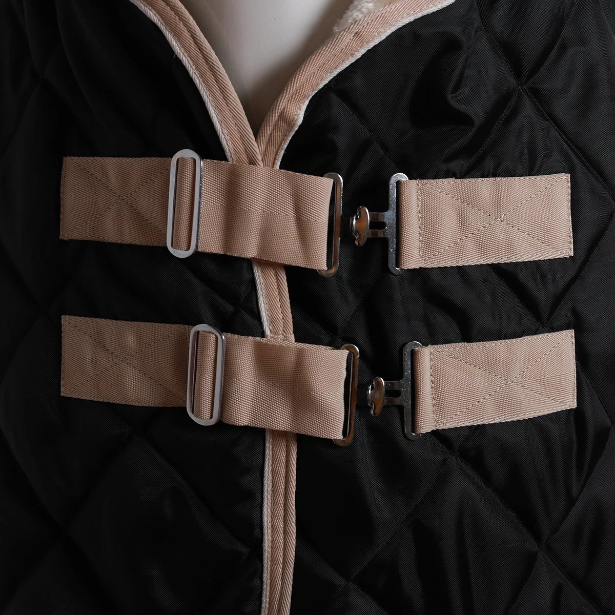 Staldeken Horsegear Lodix 150gr Black-beige - Afbeelding 3