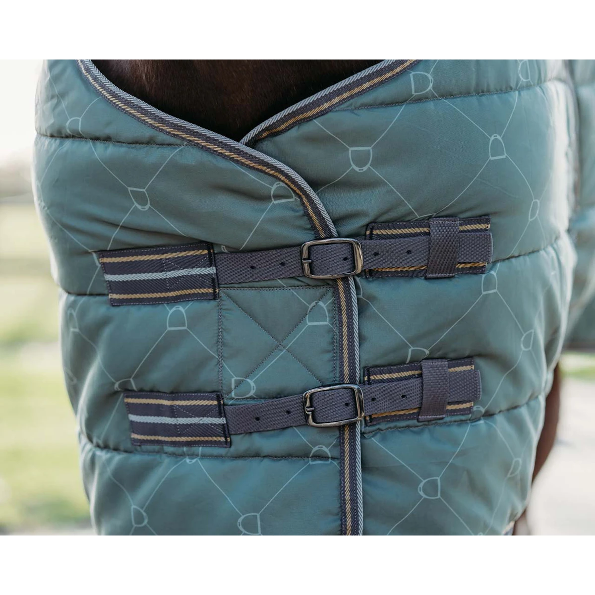 Staldeken QHP Collection 200gr Groen - Afbeelding 4