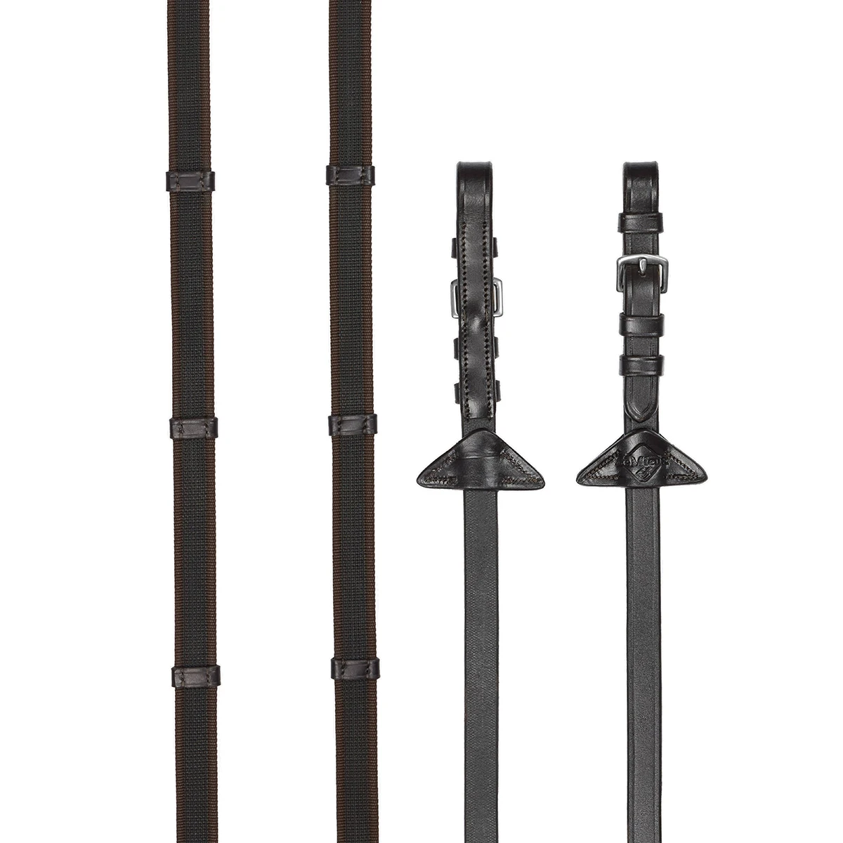 Teugels LeMieux Rubber Grip Continental Bruin-zilver