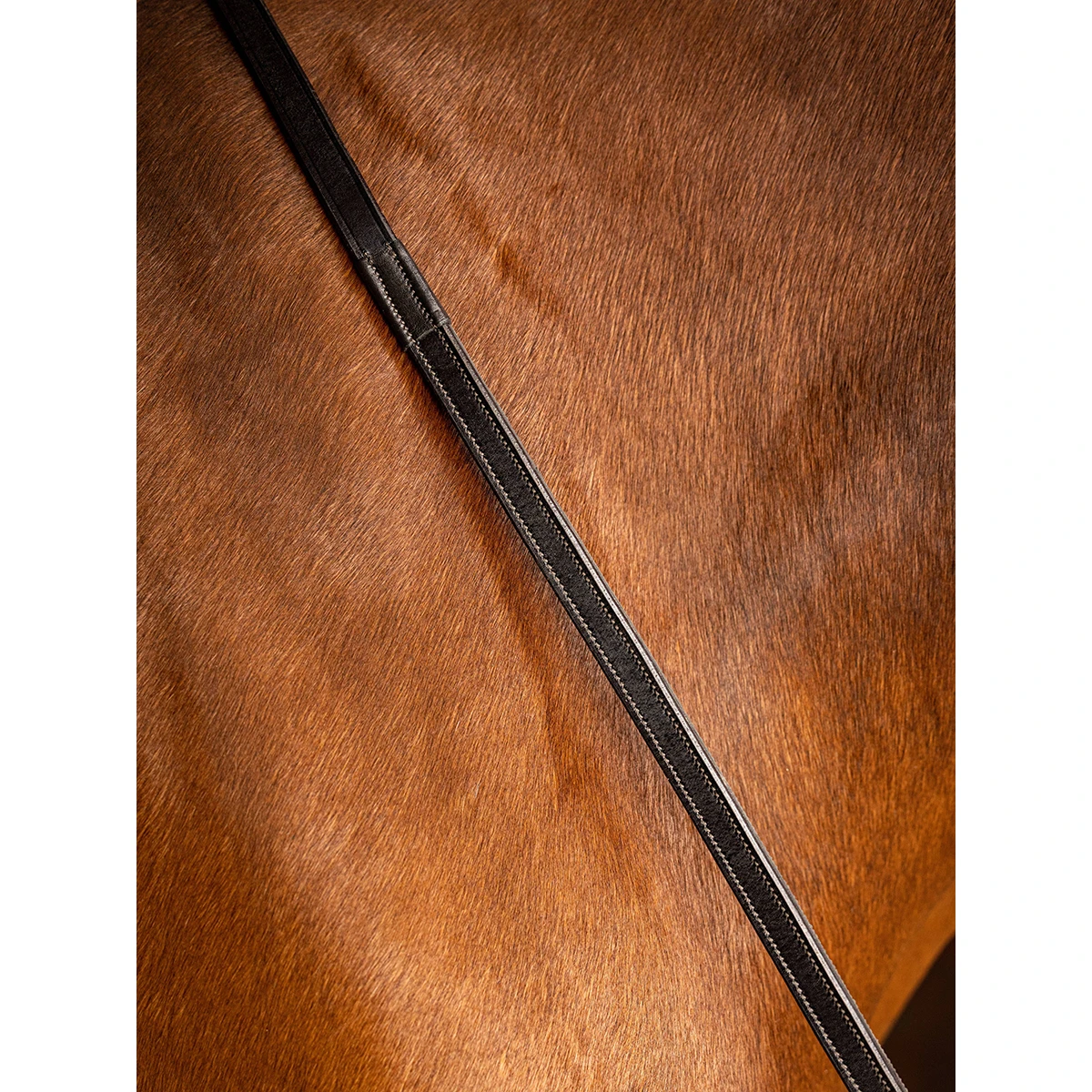 Teugels LeMieux Rubber Half Lined Bruin-zilver - Afbeelding 2