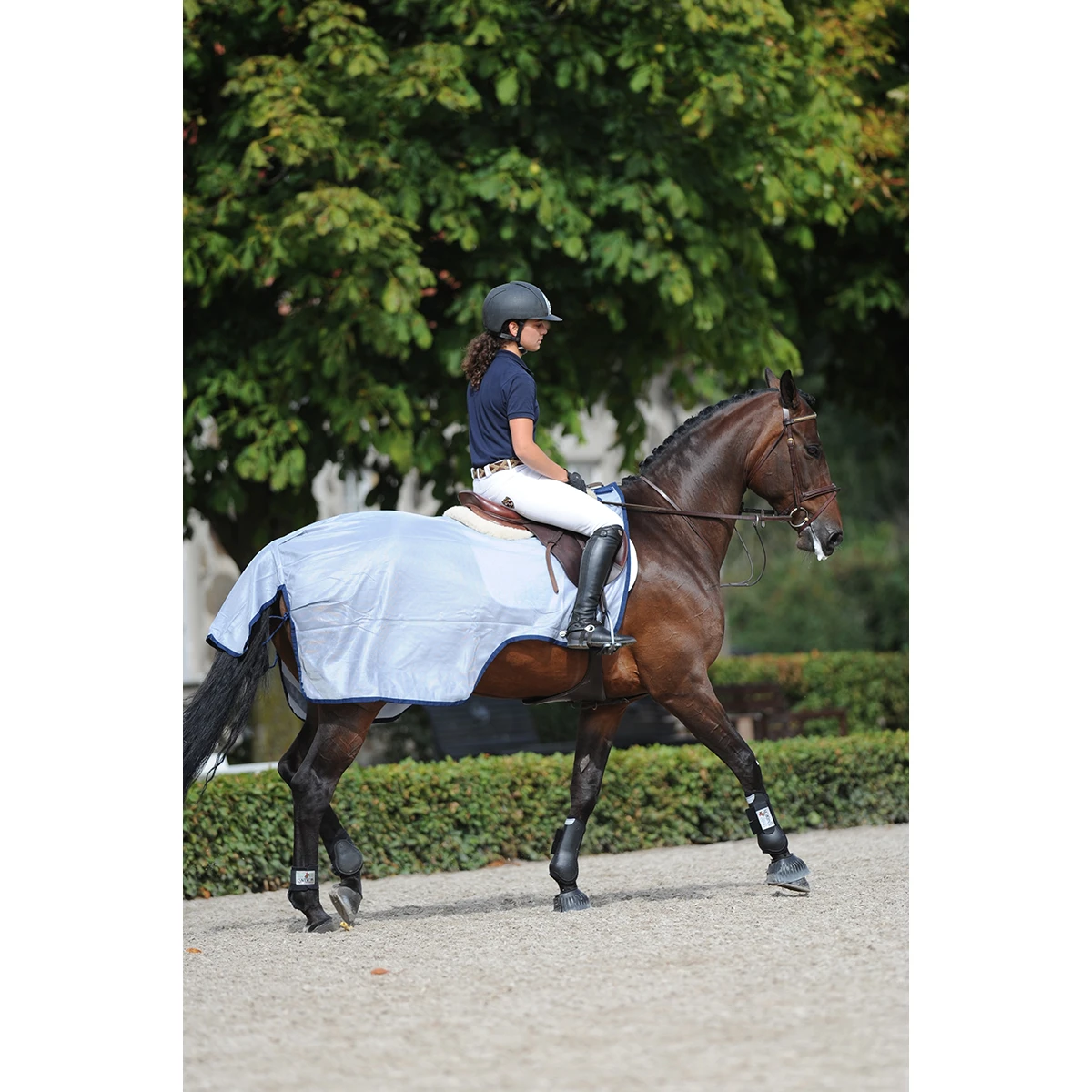 Vliegendeken Bucas Buzz Off Riding Blauw - Afbeelding 3