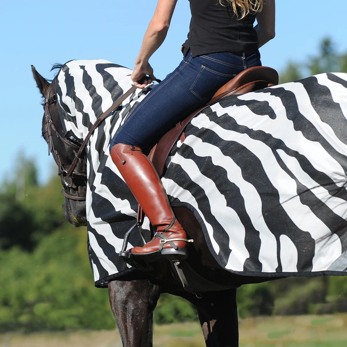 Vliegendeken Bucas Buzz Off Riding Zebra Zebra - Afbeelding 6