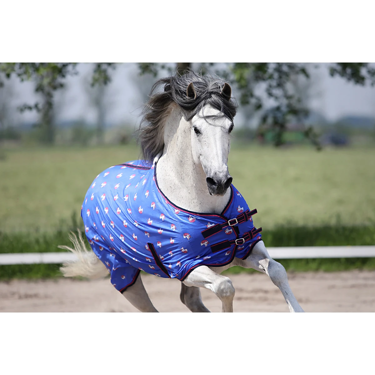 Vliegendeken Epplejeck EJUnicorn Blauw - Afbeelding 5