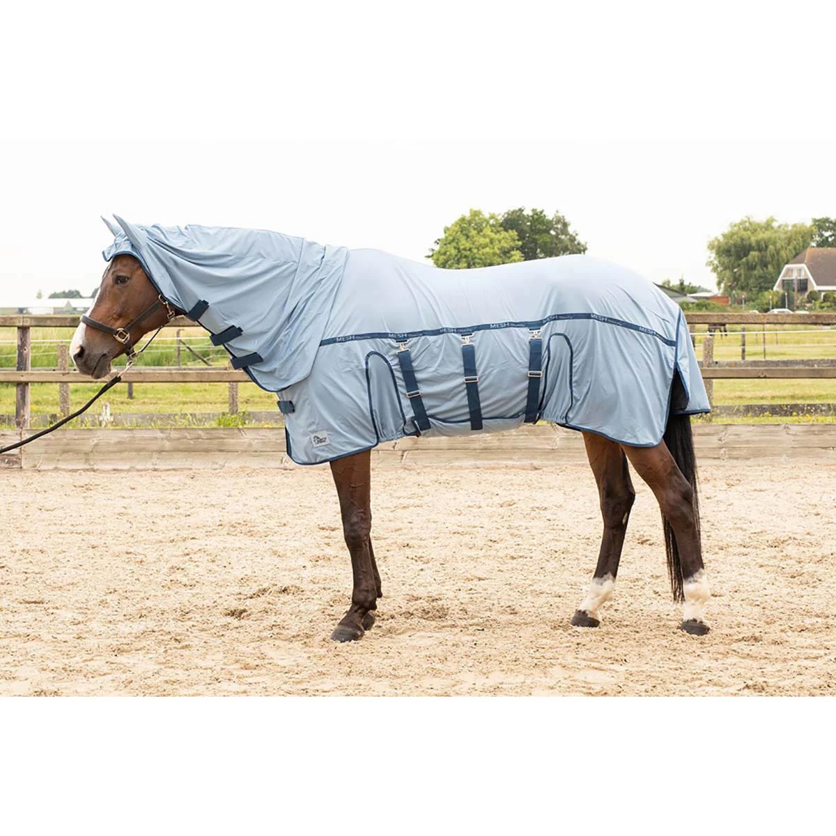 Vliegendeken Harry's Horse Mesh-Pro Met Buikflap Denim