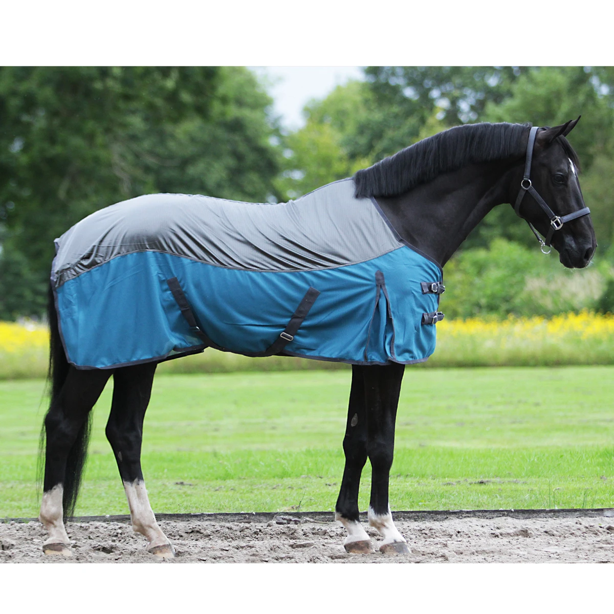 Vliegendeken Horsegear Catus Grijs-groen - Afbeelding 3