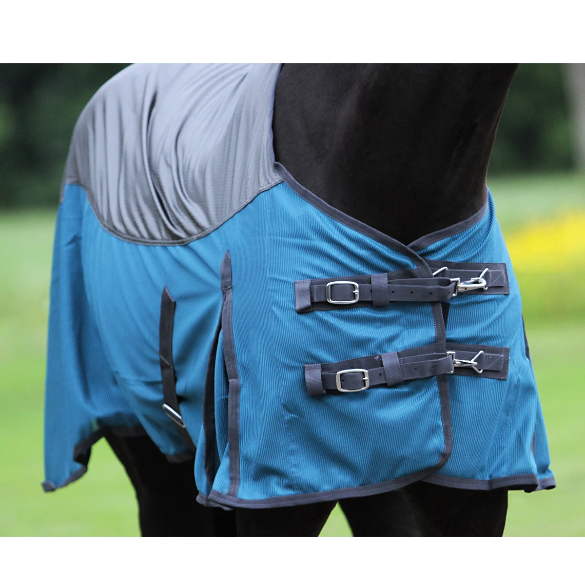 Vliegendeken Horsegear Catus Grijs-groen - Afbeelding 6