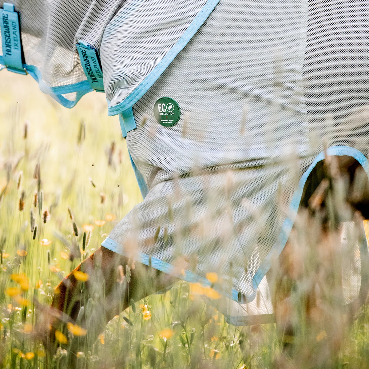 Vliegendeken Horseware Ameco Bug Buster Zilver-blauw - Afbeelding 6