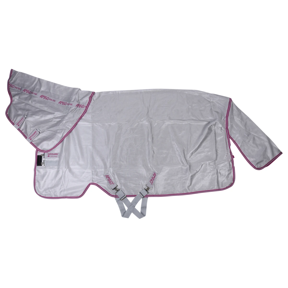 Vliegendeken Horseware Amigo Bug Rug Grijs-paars