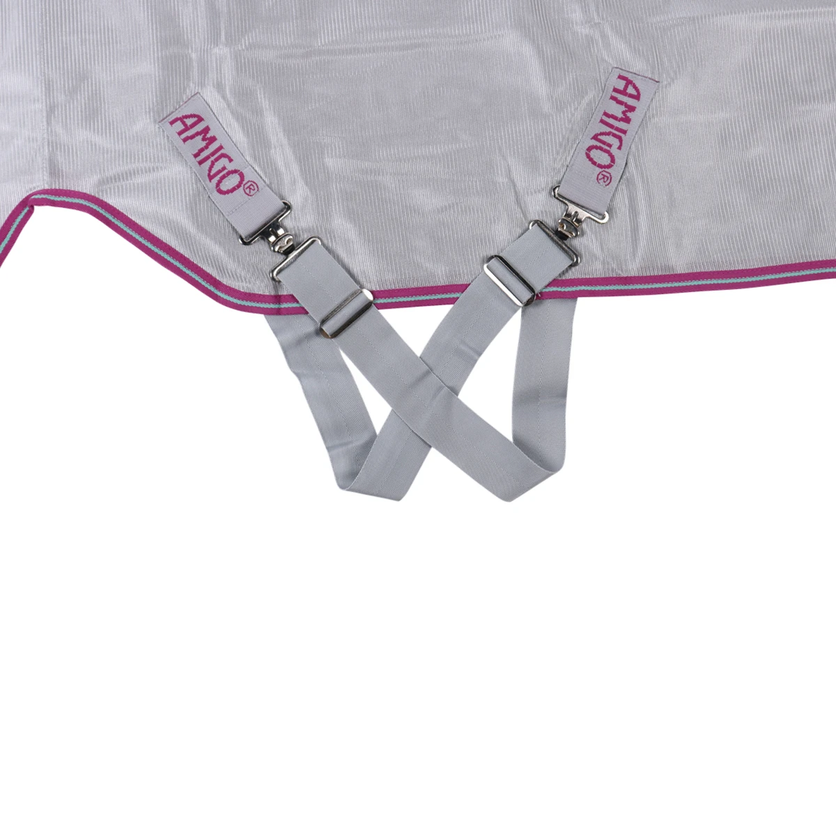 Vliegendeken Horseware Amigo Bug Rug Grijs-paars - Afbeelding 2