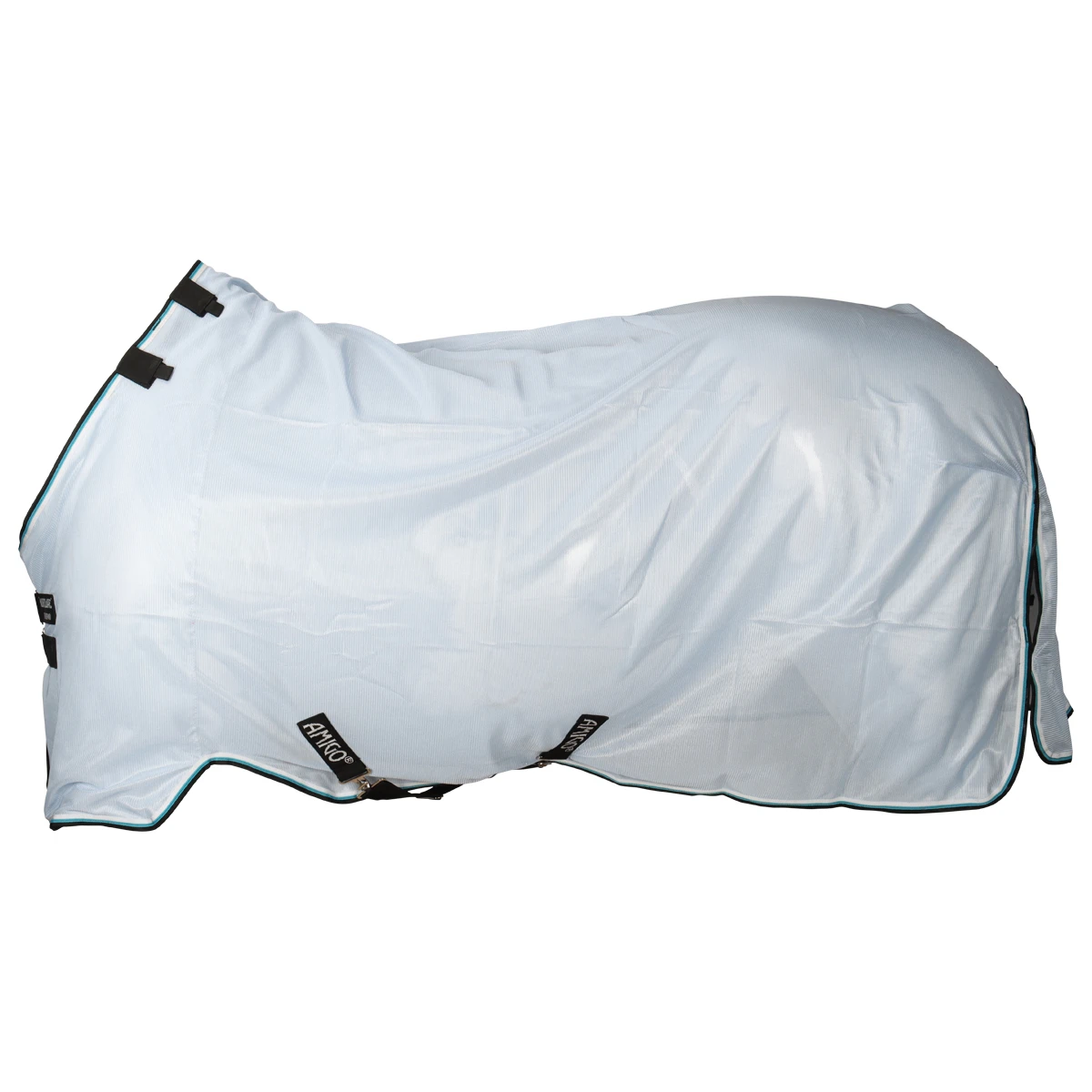 Vliegendeken Horseware Amigo Bug Rug Lichtblauw-zwart - Afbeelding 2
