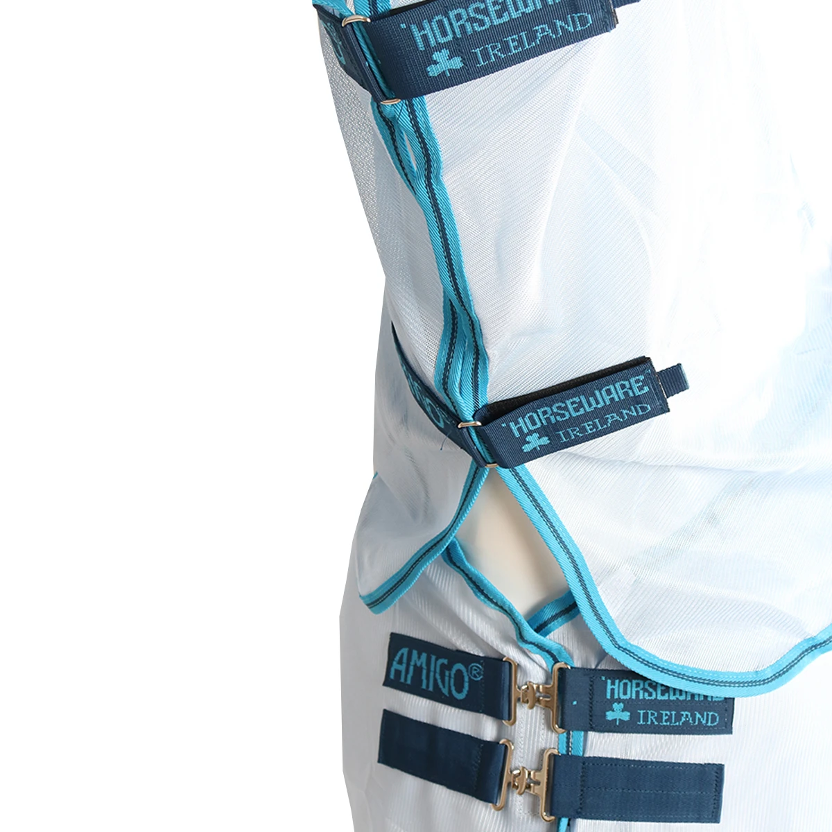 Vliegendeken Horseware Amigo Bug Rug Lichtblauw - Afbeelding 2