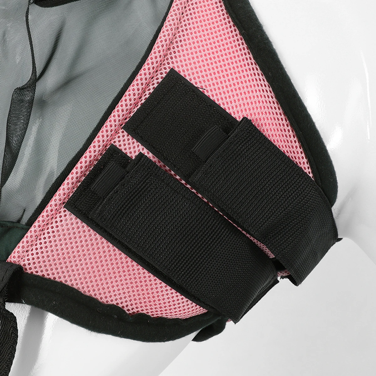 Vliegenmasker Horsegear Afneembare Neusflap Roze - Afbeelding 2