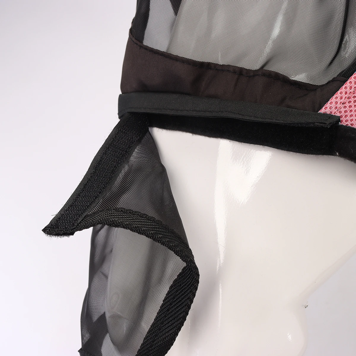Vliegenmasker Horsegear Afneembare Neusflap Roze - Afbeelding 3