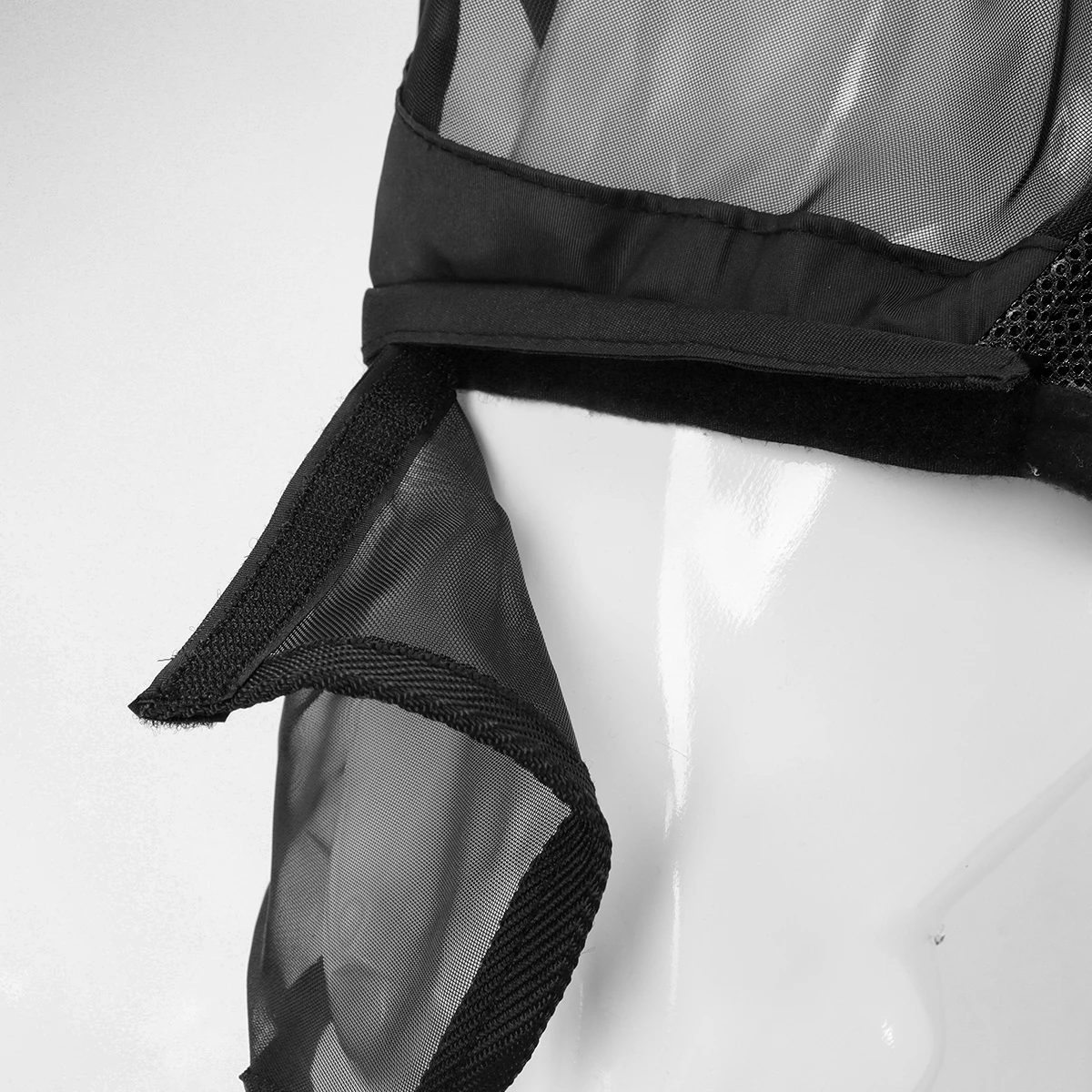 Vliegenmasker Horsegear Afneembare Neusflap Zwart - Afbeelding 4