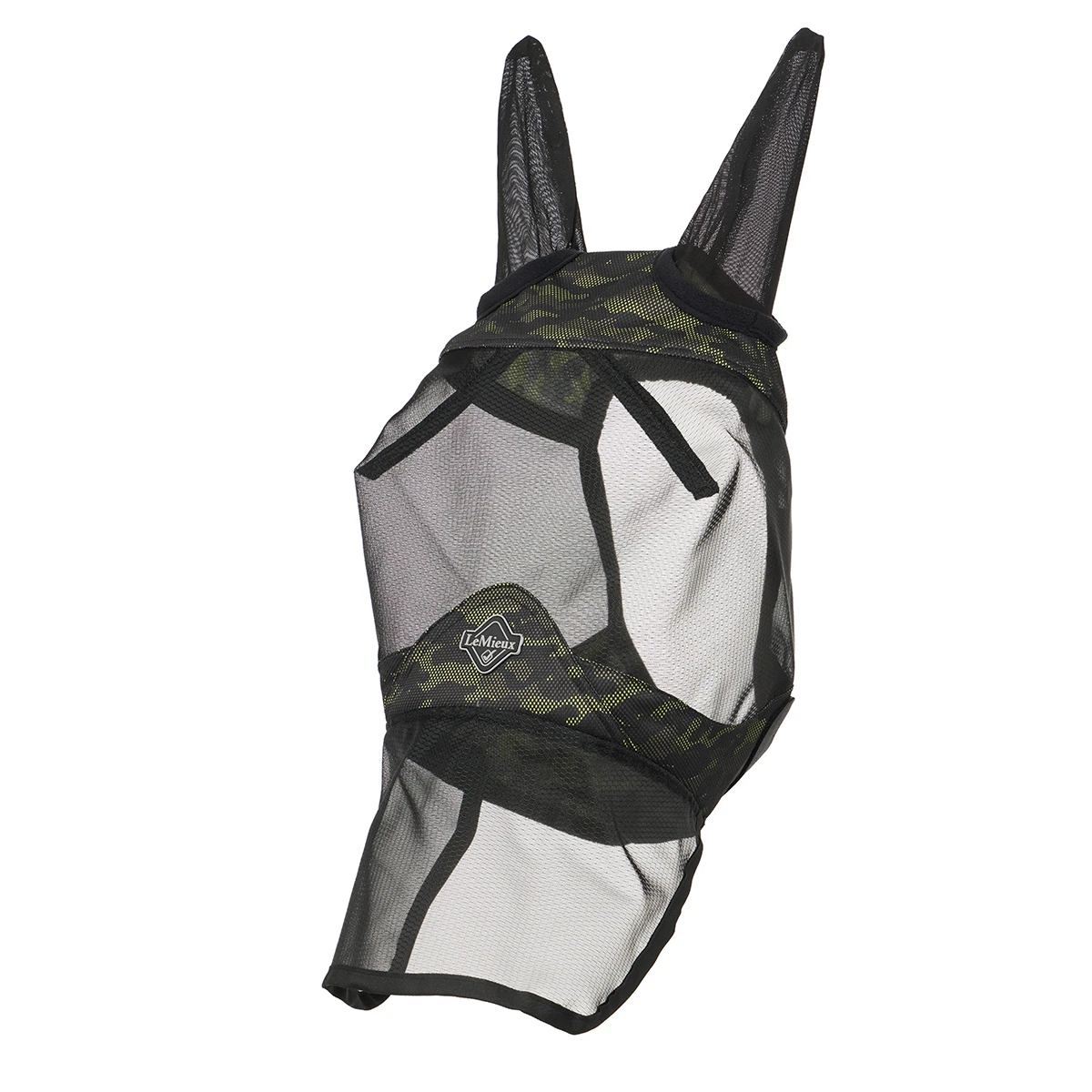 Vliegenmasker LeMieux Visor-Tek Full Camo Donkergroen - Afbeelding 2