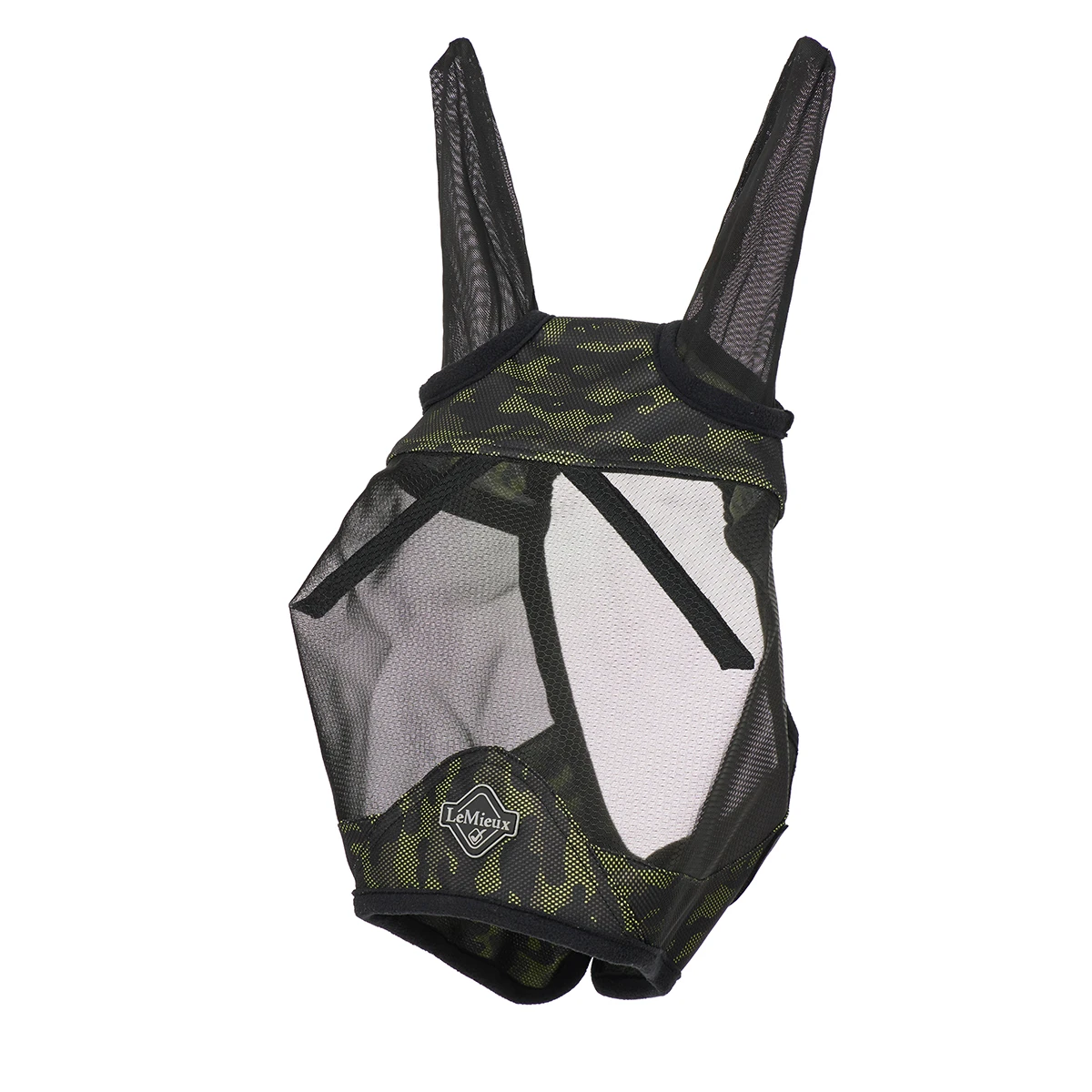 Vliegenmasker LeMieux Visor-Tek Half Camo Donkergroen - Afbeelding 2