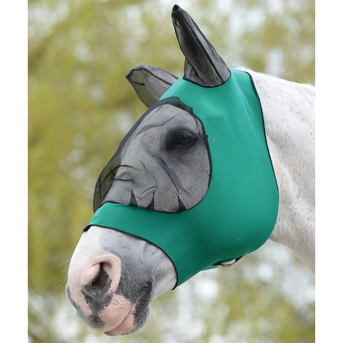 Vliegenmasker WeatherBeeta Stretch Eye With Ears Groen-zwart
