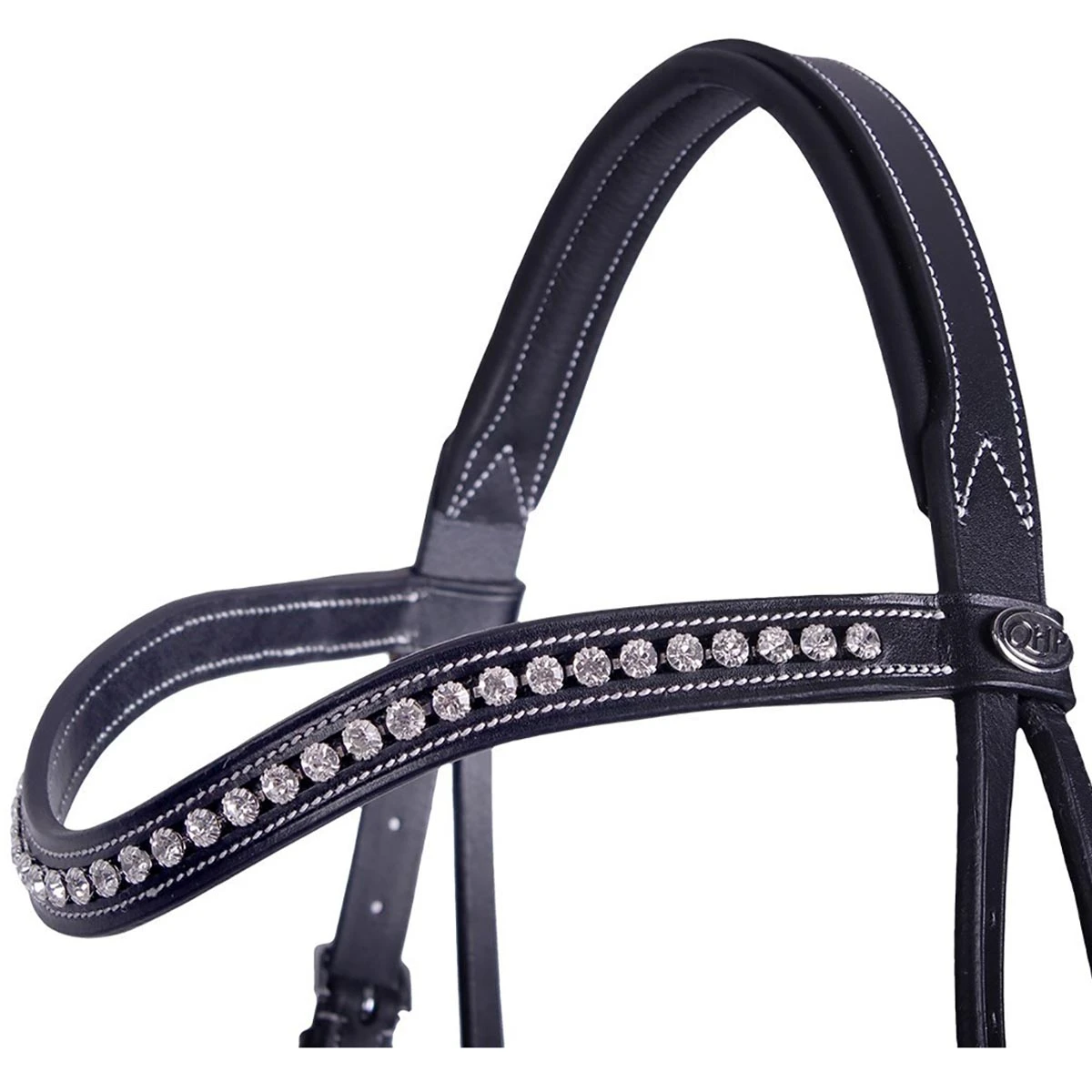 Voorbrenghoofdstel QHP Luxe Zwart - Afbeelding 2