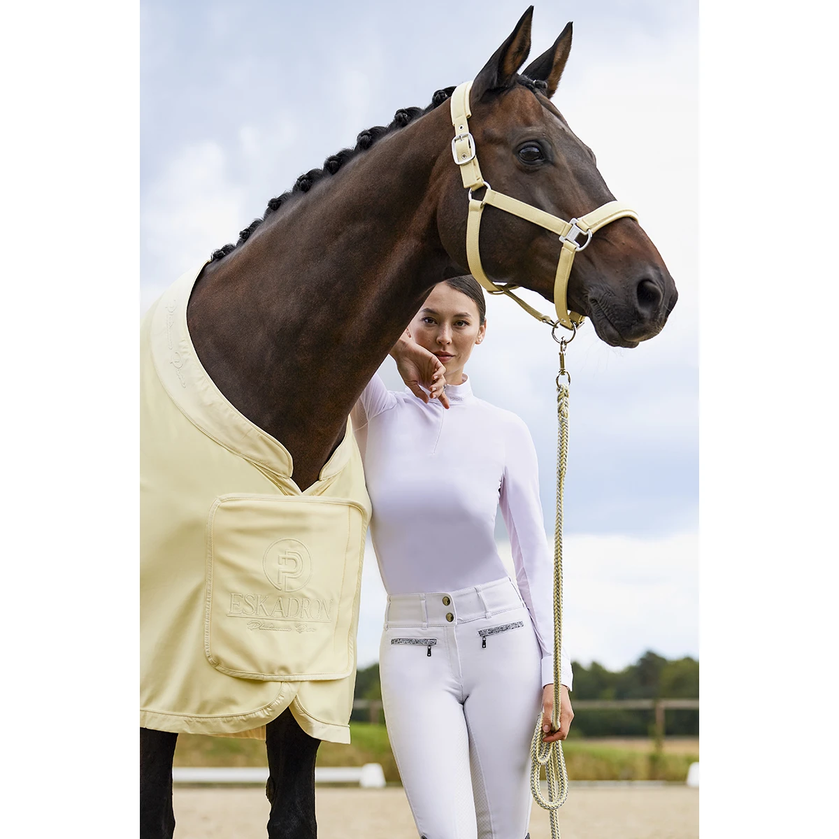 Zweetdeken Eskadron Platinum Pure Softshell Air Lichtgeel - Afbeelding 2