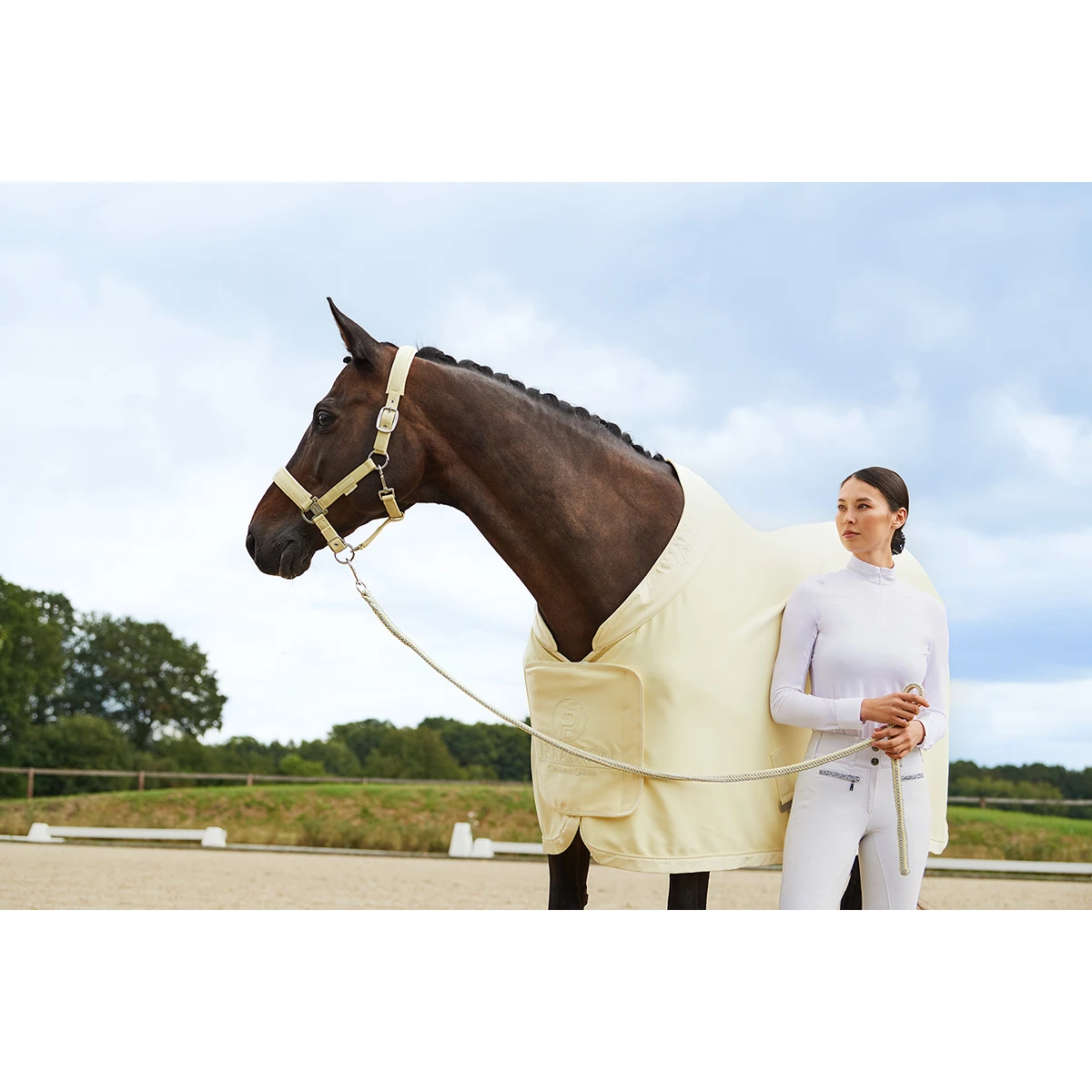 Zweetdeken Eskadron Platinum Pure Softshell Air Lichtgeel - Afbeelding 5