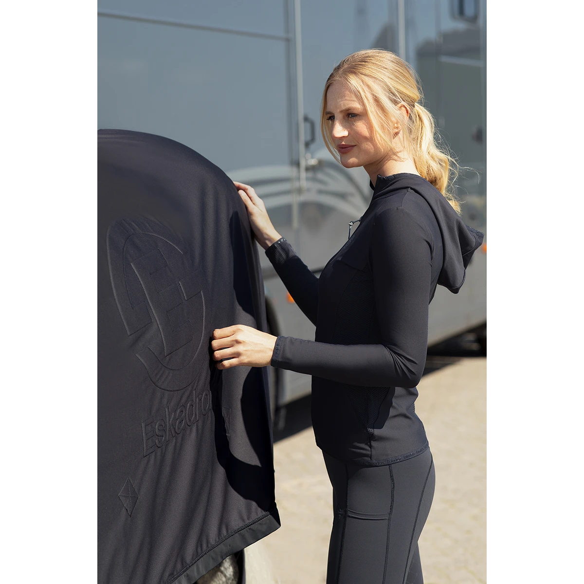 Zweetdeken Eskadron Reflexx Softshell Air Donkergrijs - Afbeelding 2