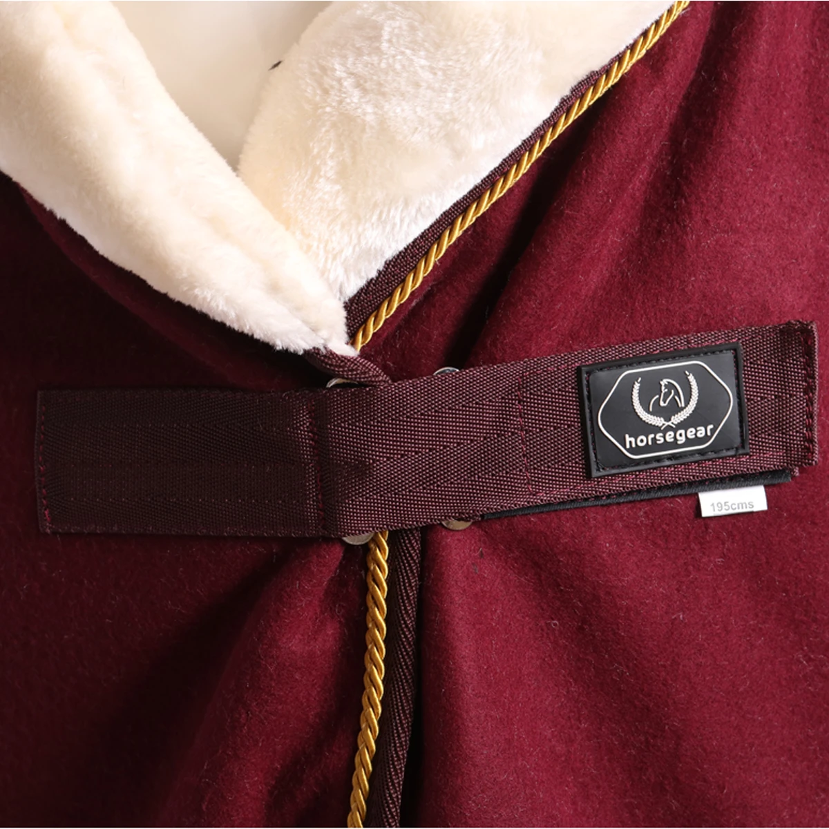 Zweetdeken Horsegear Allure Donkerrood - Afbeelding 2