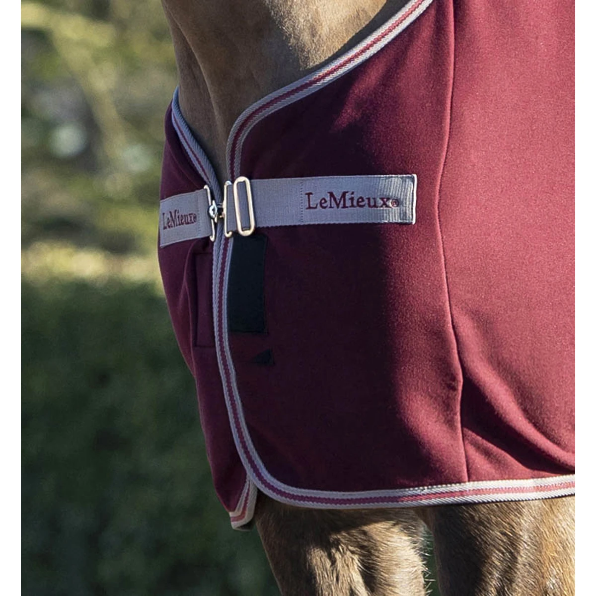 Zweetdeken LeMieux Arika Jersey-Tek Donkerrood - Afbeelding 2