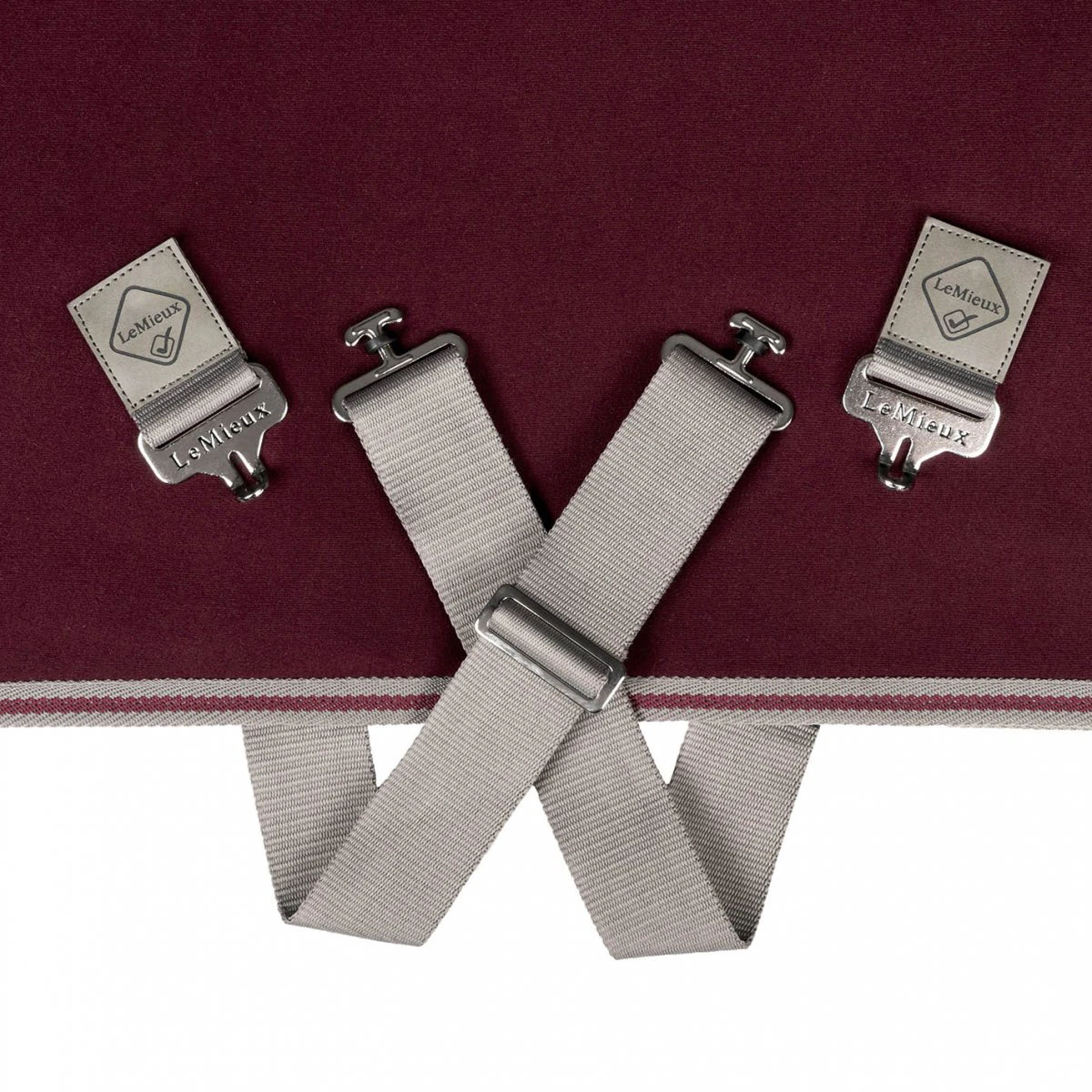 Zweetdeken LeMieux Arika Jersey-Tek Donkerrood - Afbeelding 4